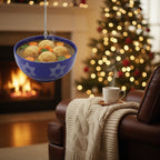 [2D FLAT ACRYLIC] Funny Matzo Ball Soup Ornament – Jewish Holiday Decor & Hanukkah Gift Idea