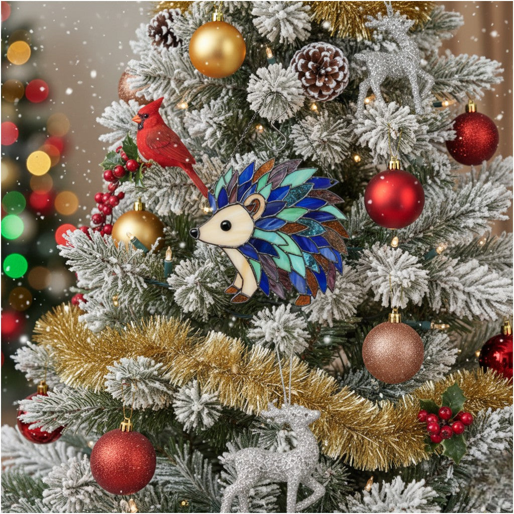 [2D FLAT ACRYLIC] Charming Hedgehog Suncatcher – Acrylic Window Hanging & Home Decor