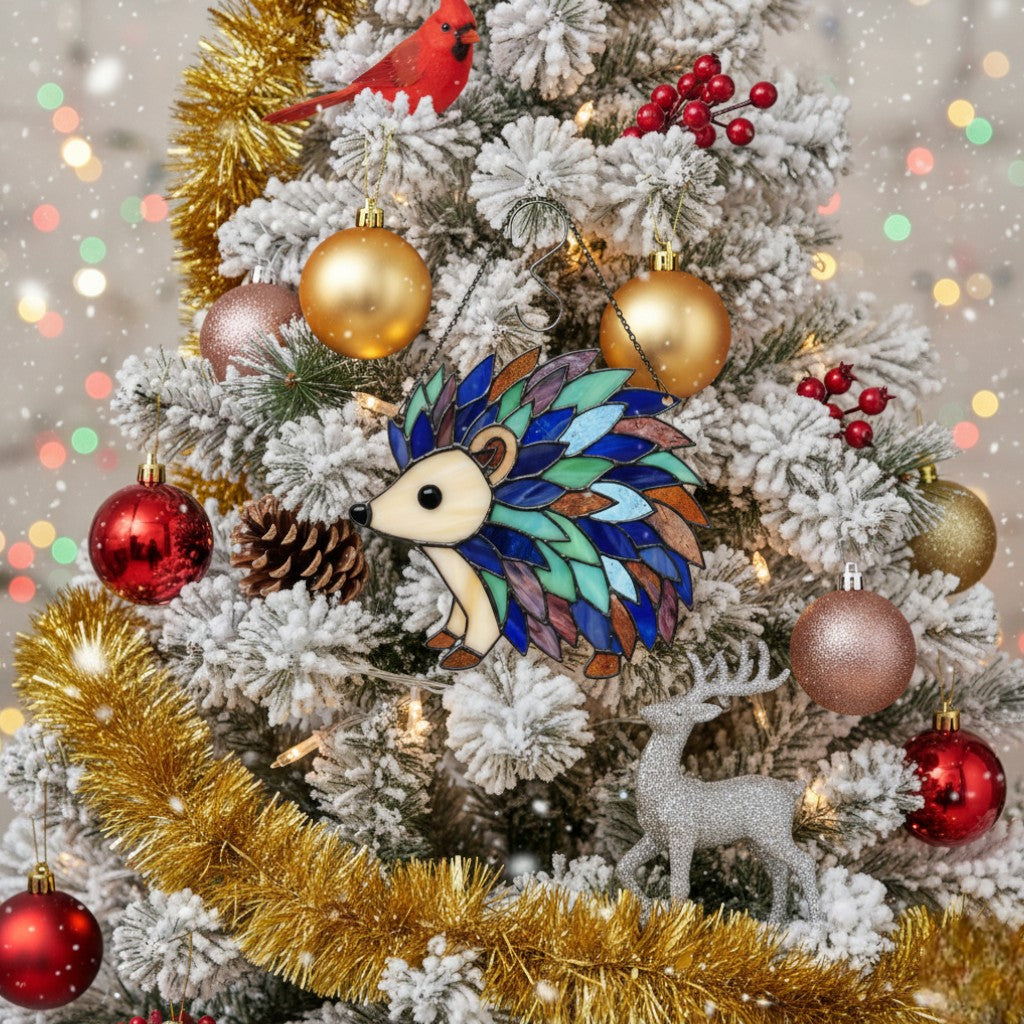 [2D FLAT ACRYLIC] Charming Hedgehog Suncatcher – Acrylic Window Hanging & Home Decor