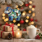 [2D FLAT ACRYLIC] Adorable Hippo Hanging Ornament – 2D Acrylic Gift for Hippo Lovers