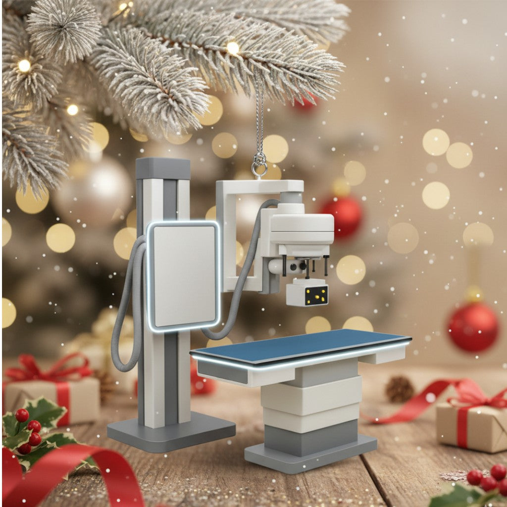 [2D FLAT ACRYLIC] Personalized X-Ray Machine Ornament – Custom Gift for Radiology Techs