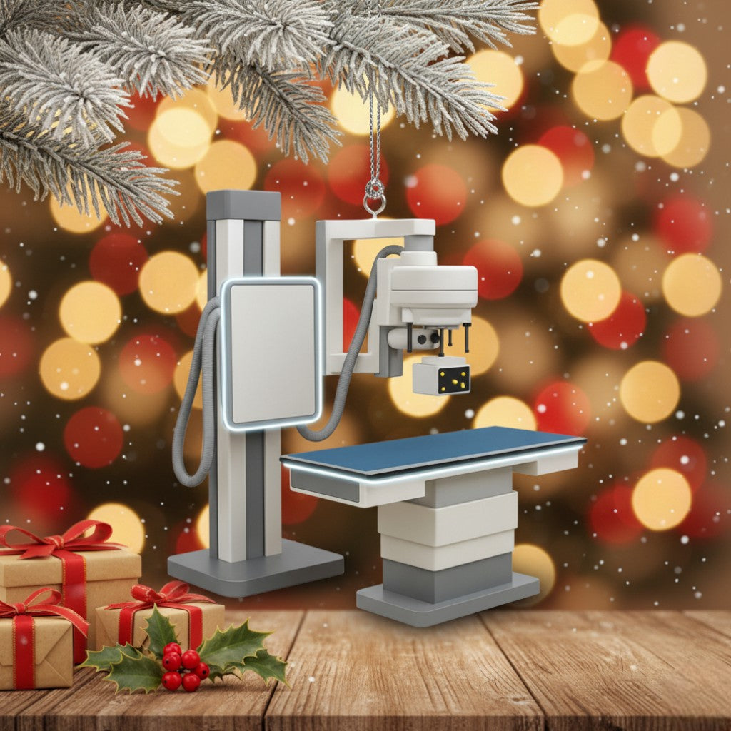[2D FLAT ACRYLIC] Personalized X-Ray Machine Ornament – Custom Gift for Radiology Techs