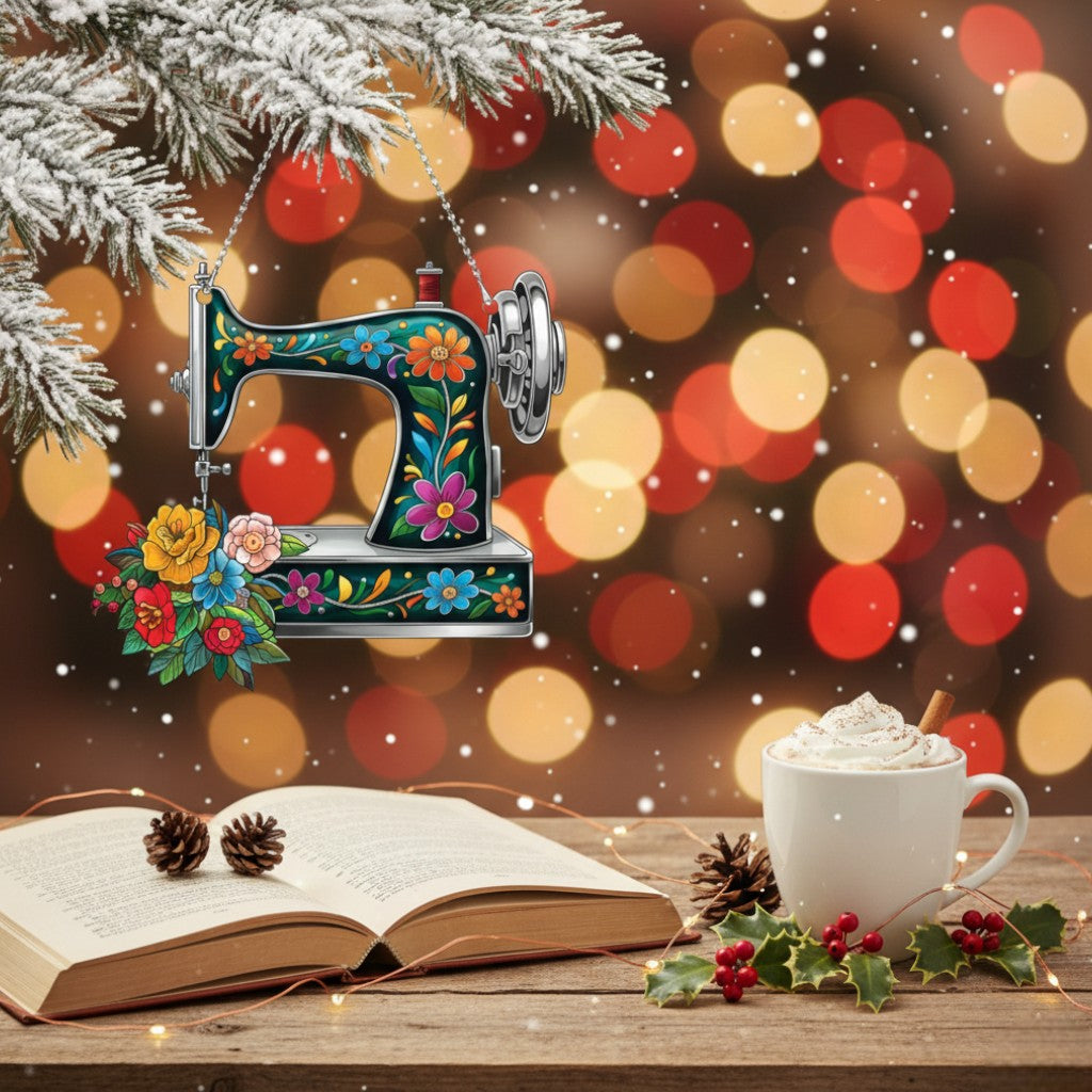 [2D FLAT ACRYLIC] Funny Sloth Christmas Ornament – Cute Holiday Gift for Sloth Lovers