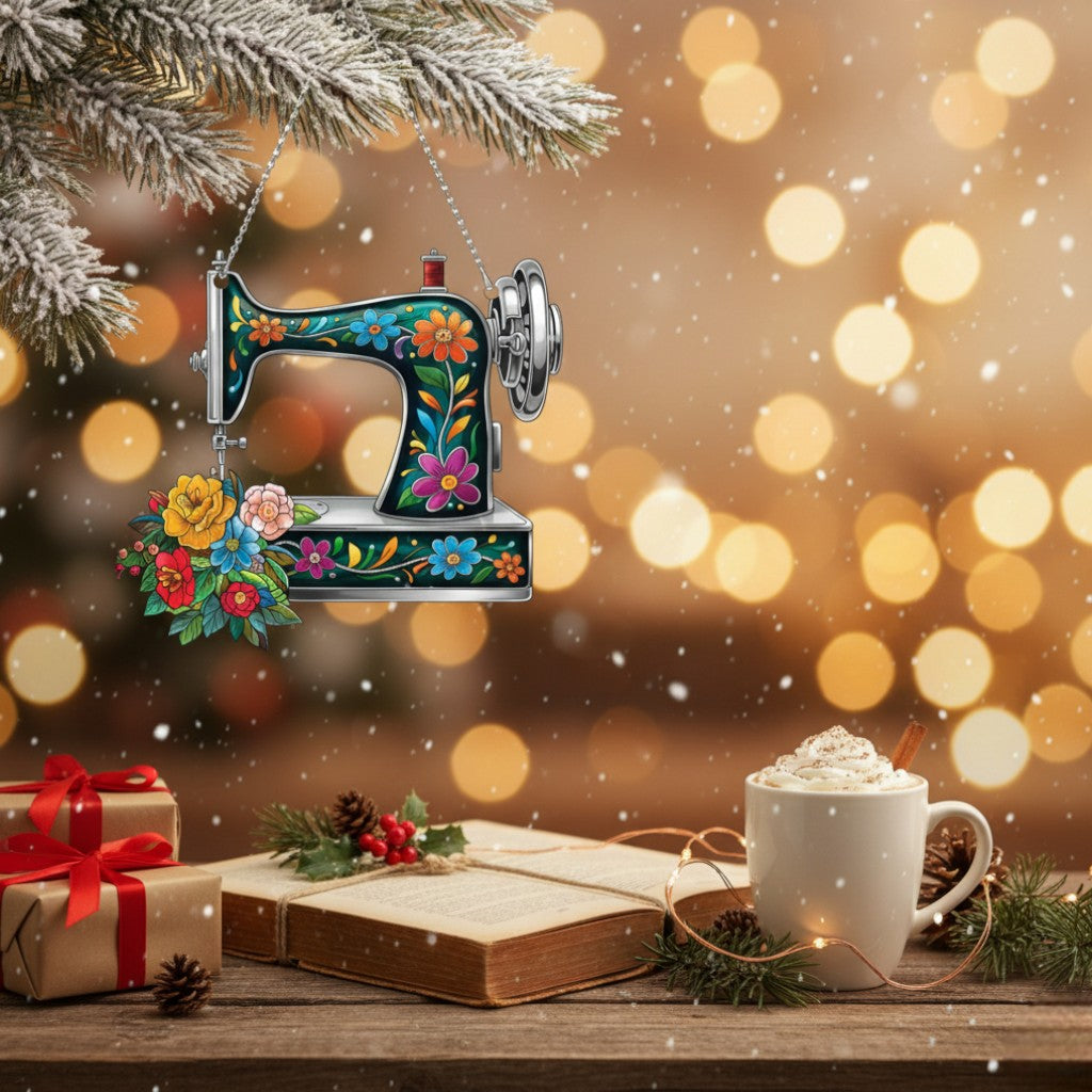 [2D FLAT ACRYLIC] Funny Sloth Christmas Ornament – Cute Holiday Gift for Sloth Lovers