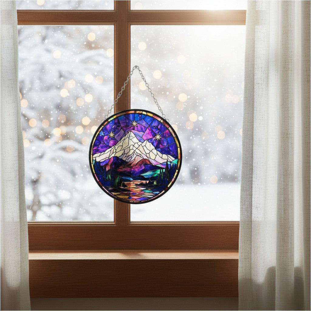 [2D FLAT ACRYLIC] Velaris Stained Glass Suncatcher – ACOTAR Inspired Bookish Ornament