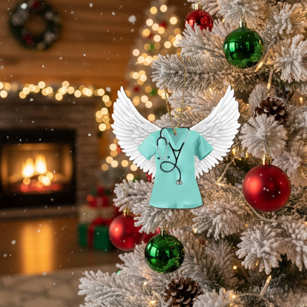 [2D FLAT ACRYLIC] Nurse Christmas Ornament 2025 – Keepsake Gift for Healthcare Heroes