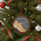 [2D FLAT ACRYLIC] Runner Christmas Ornament – Elegant Gift for Marathon & Track Athletes
