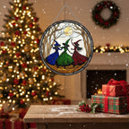 [2D FLAT ACRYLIC] Girls Will Be Girls Witch Suncatcher – Feminist Acrylic Wall & Window Art Decor